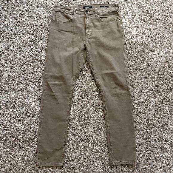 Proof Rover Pants Men’s Size 32x32 Brown Slim Huckberry Stretch Canvas Gusseted